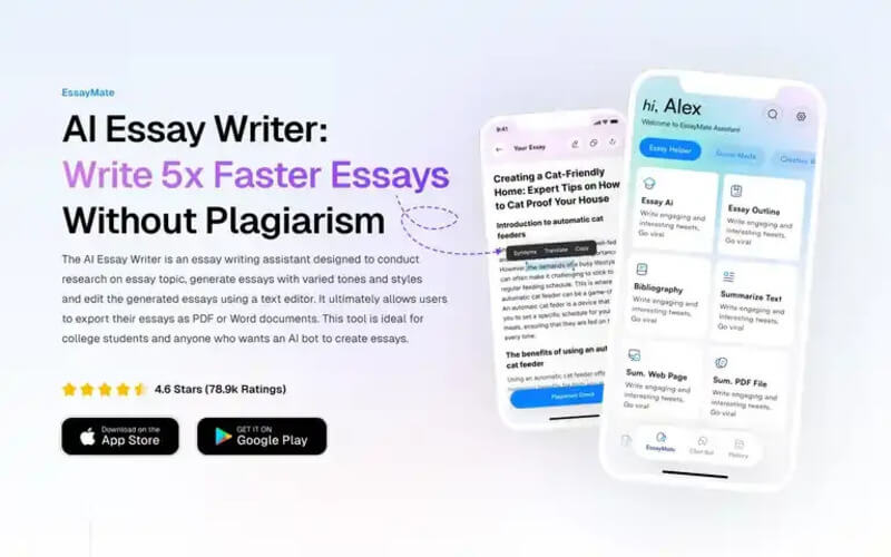 AI Essay Writer là app viết tiểu luận miễn phí và tiện lợi trên di động
