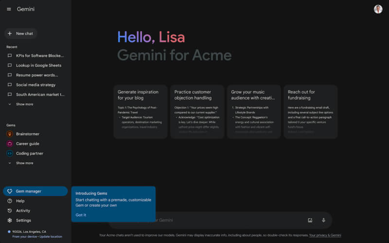 Gemini của Google là một trong các phần mềm chat AI miễn phí tốt nhất hiện nay